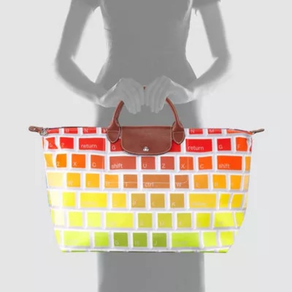 LONGCHAMP X JEREMY SCOTT Le Pliage Keyboard Bag - Picture 8 of 8